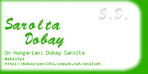 sarolta dobay business card